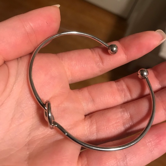 Sterling Silver Knot Bangle - Picture 2 of 3